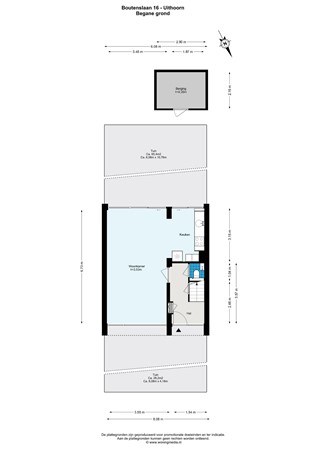 Floorplan - Boutenslaan 16, 1422 TH Uithoorn